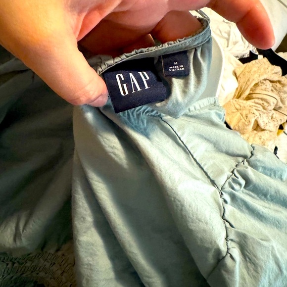 The Gap Puff Sleeve Peplum Poplin Top - Picture 5 of 5